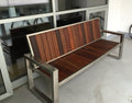 Stainless/Ipe patio furniture